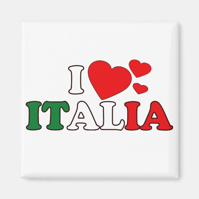 I Love Italia Magnet (Devant)
