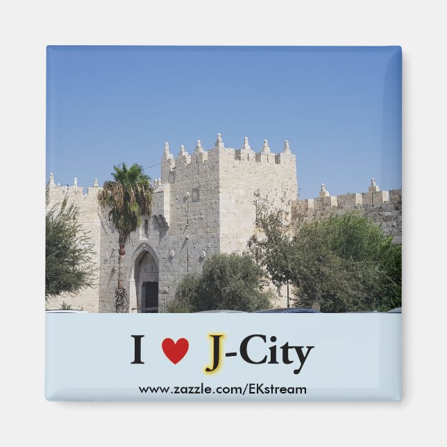 I LOVE J CITY - Damscus porte aimant (Devant)