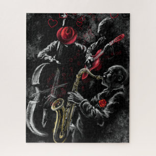 I Love Jazz Music Jigsaw Puzzle - peinture