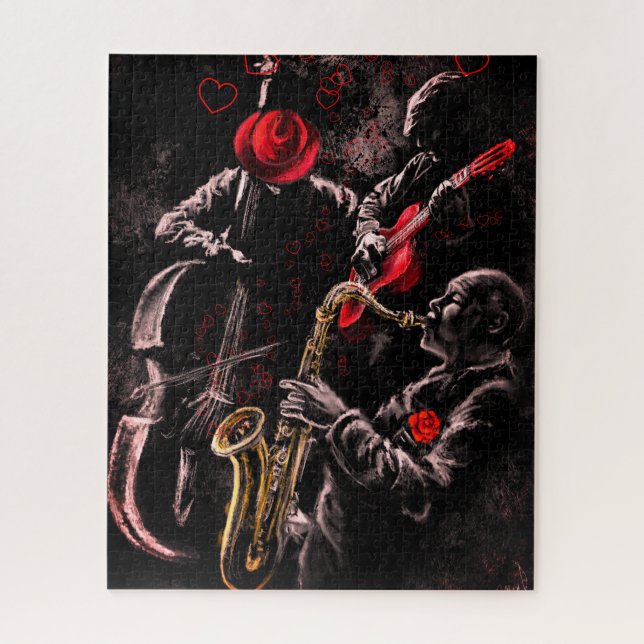 I Love Jazz Music Puzzle (Vertical)