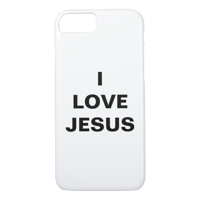 "I Love Jesus" Apple iPhone 8/7 Coque (Dos)