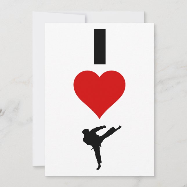 I Love Karate (Vertical) (Devant)