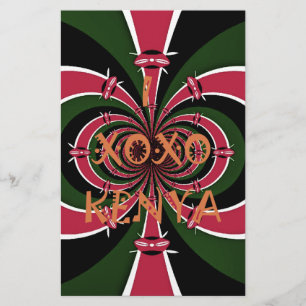 I Love Kenya XOXO National Flag Colors
