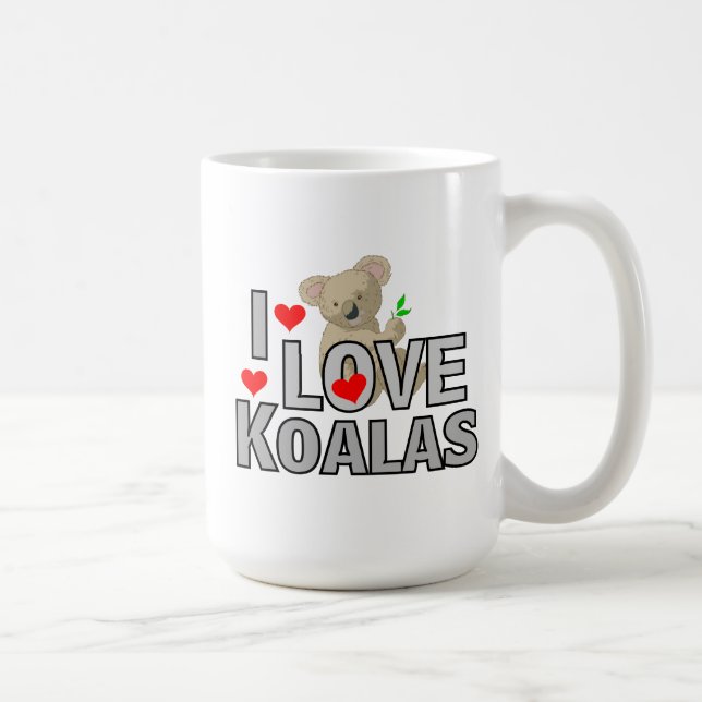 I Love Koalas Coffee Mug (Droite)