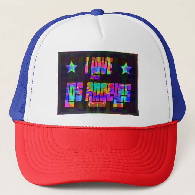 I LOVE LA Beautiful Neon casquette (Devant)