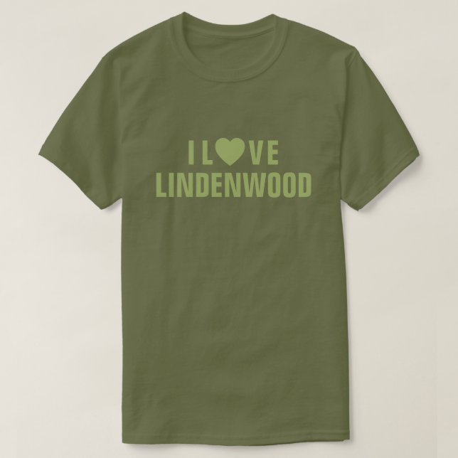 I Love Lindenwood™ T-shirt (Design devant)