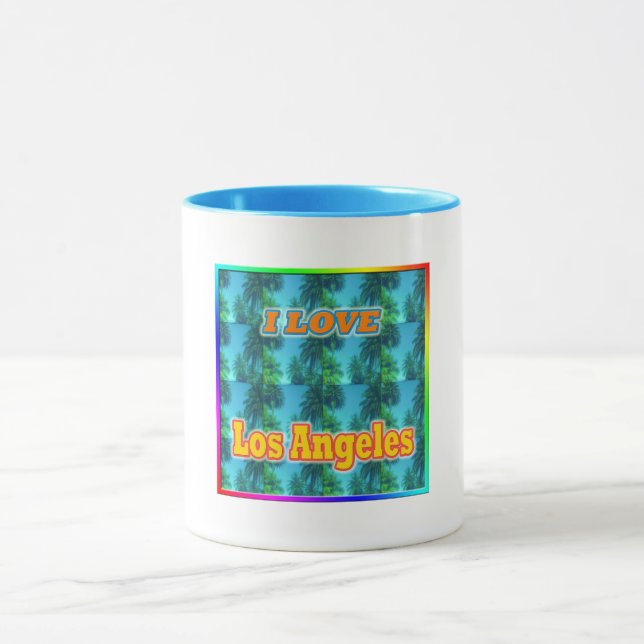 I LOVE Los Angeles 16 Palms Mug (Centre)