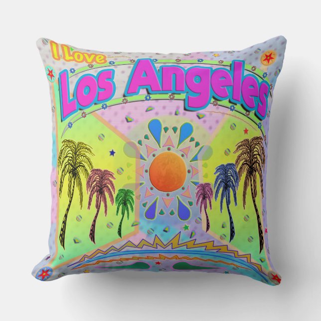 I LOVE Los Angeles Calm Desire Coussin (Recto)