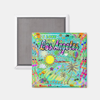 I LOVE Los Angeles Nu Era Magnet