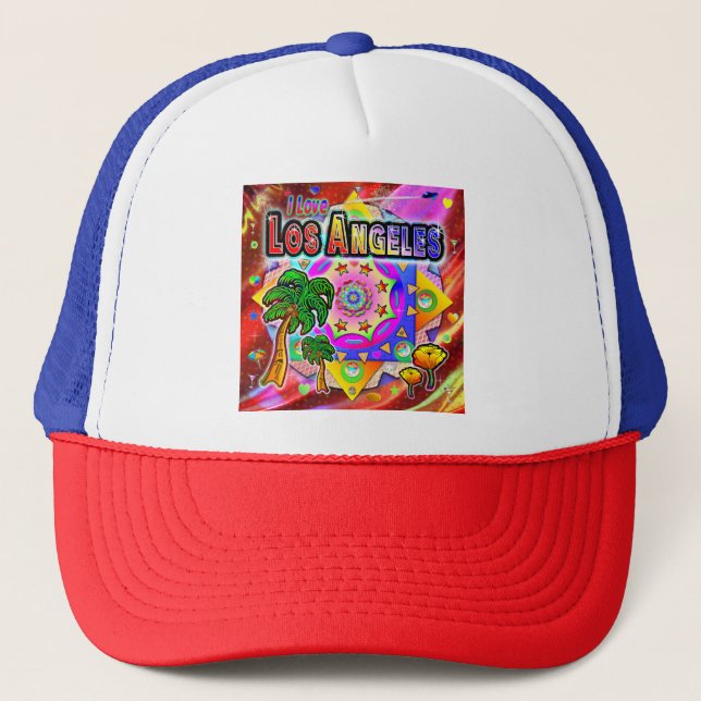 I LOVE Los Angeles Tropical Friends Casquette (Devant)