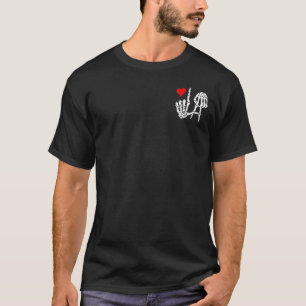 I Love Los Angeles Tshirt avec squelette LA Sign