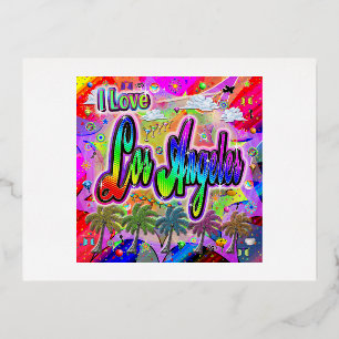 I LOVE Los Angeles Vista Express Carte postale