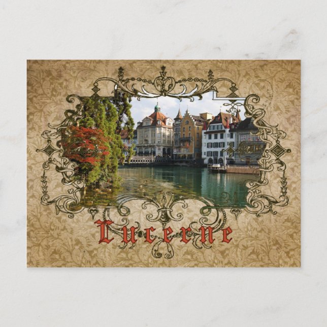 I Love Lucerne - Carte postale Vintage (Devant)