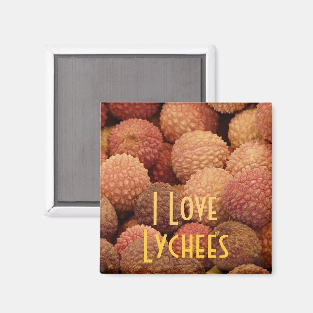 I Love Lychees Magnet (Recto/Verso)
