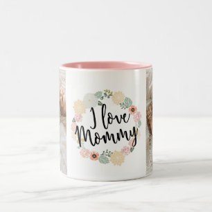 I Love Maman Photo Mug personnalisé