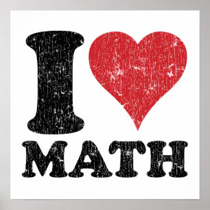 I Love Math Poster Imprimer