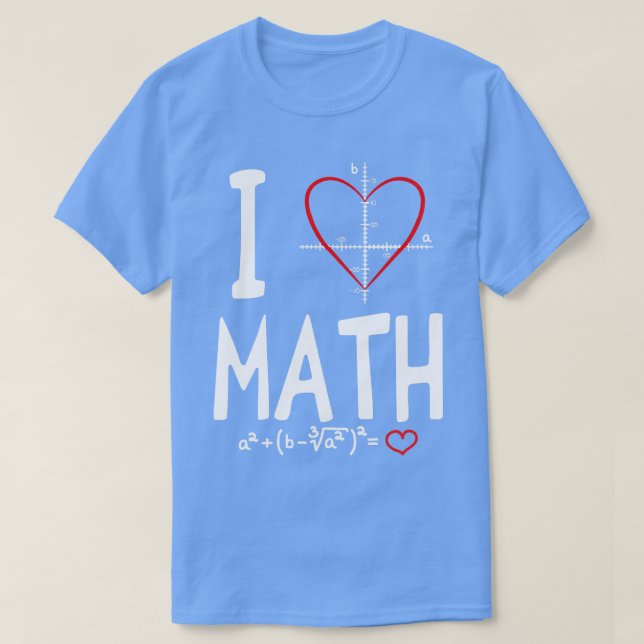 I Love Math TShirt (Design devant)