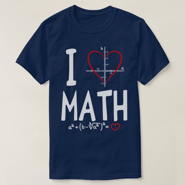 I Love Math TShirt Classic TShirt (Design devant)