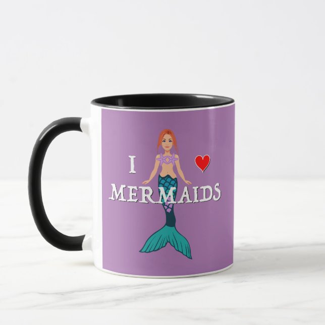 I Love Mermaids Design - Combo Mug (Gauche)