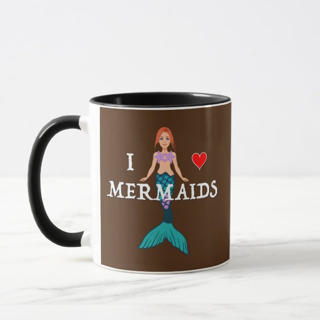 I Love Mermaids Design - Combo Mug (Gauche)