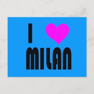 I Love Milan Italie carte postale
