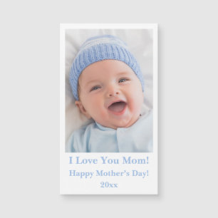 I Love Mom Typography Date Photo Fête des mères