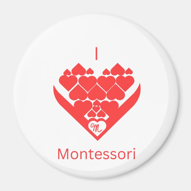 I Love Montesssori Magnet (Devant)