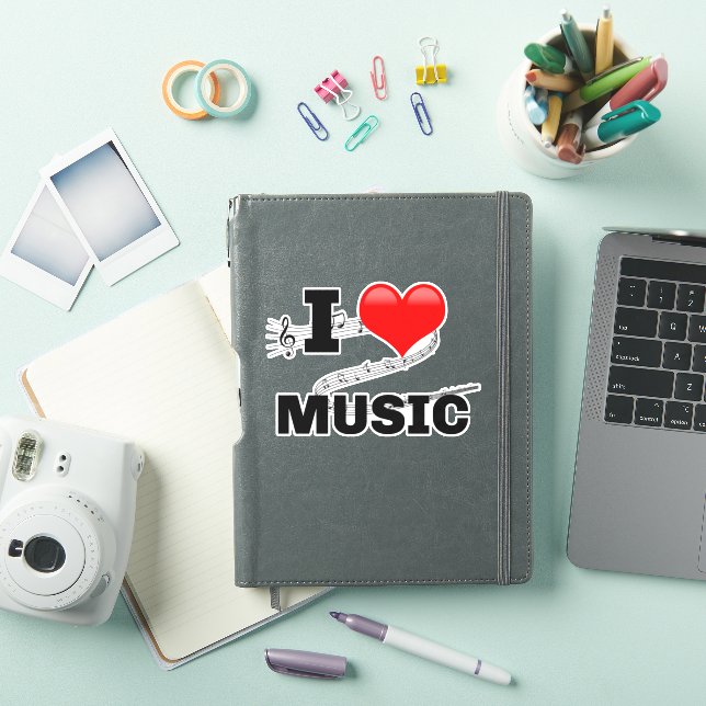 I Love Music, Sticker design populaire (Couverture iPad)