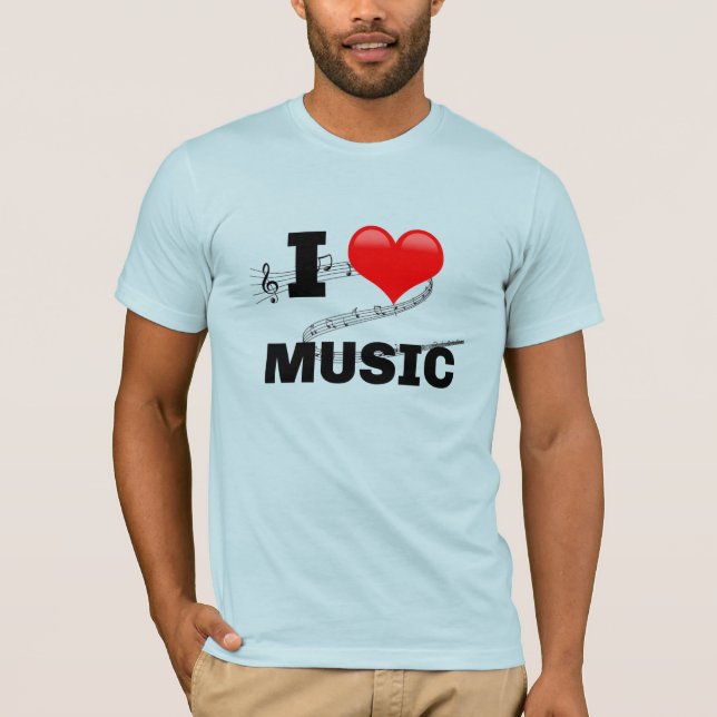 I Love Music T-Shirt (Devant)