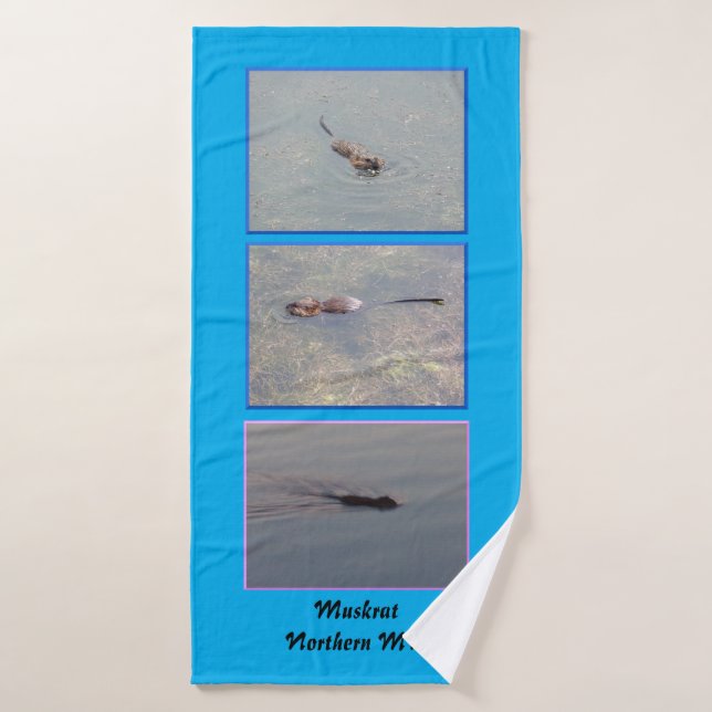 I Love Muskrats Serviette de bain (Serviette de bain)