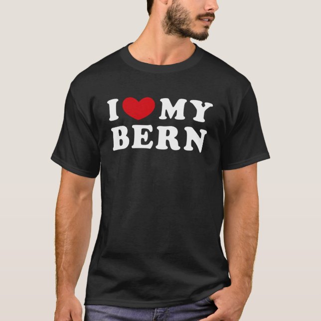 I Love My Bern, I Heart My Bern Pullover Sweat - s (Devant)