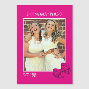 I Love My Best Friend Custom Photo - Personnalisé