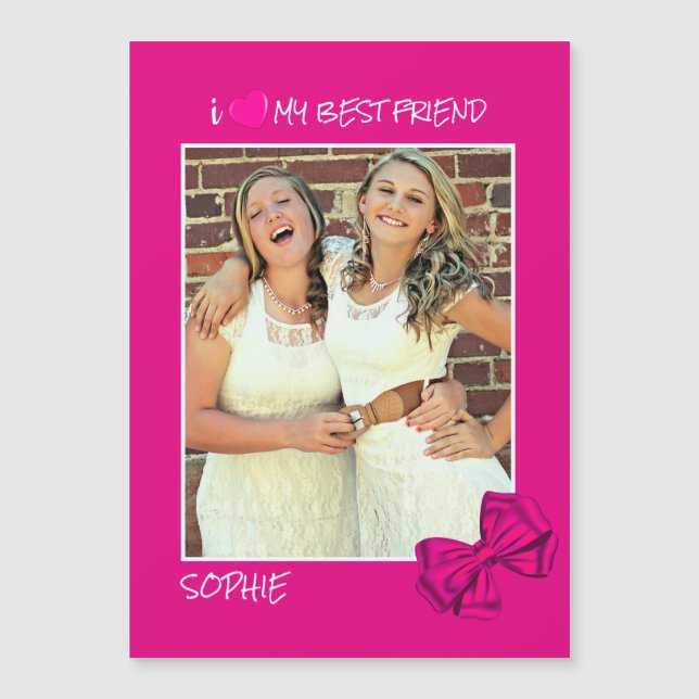 I Love My Best Friend Custom Photo - Personnalisé (Devant)