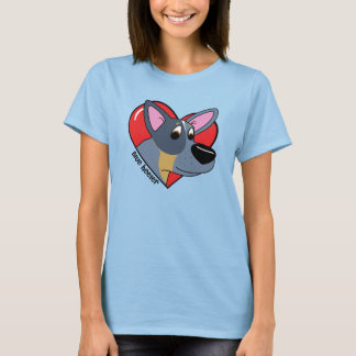 I Love my Blue Heeler TShirt (Dessin)