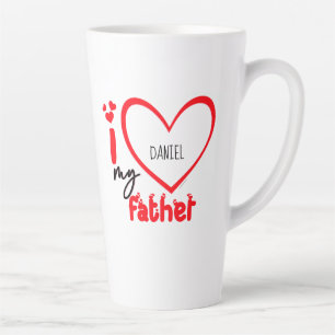 I Love My Father Photo Cadeau Latte Mug