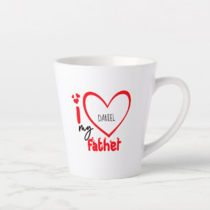 I Love My Father Photo Cadeau Latte Mug