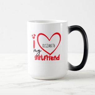 I Love My Girlfriend Photo Cadeau Café Mug