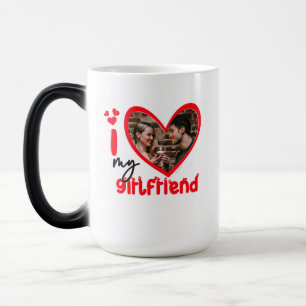 I Love My Girlfriend Photo Cadeau Café Mug