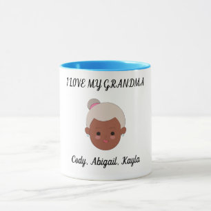 "I Love My Grandma" deux tasses de café toniques.