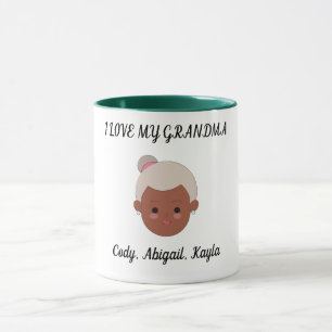 "I Love My Grandma" deux tasses de café toniques. 