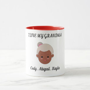 "I Love My Grandma" deux tasses de café toniques.