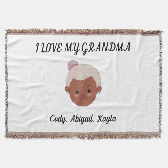 "I Love My Grandma" jette une couverture de petits (Devant)