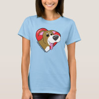 I Love my Pit Bull TShirt (Cartoon)