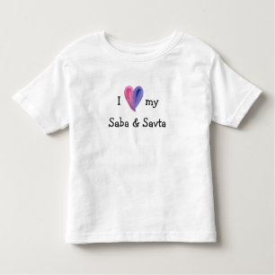 I Love My Saba and Savta T-Shirt