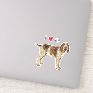 I Love my Spinone Italiano Vinyl Sticker