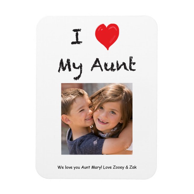 I Love My Tante Photo Magnet Keepsaké (Vertical)
