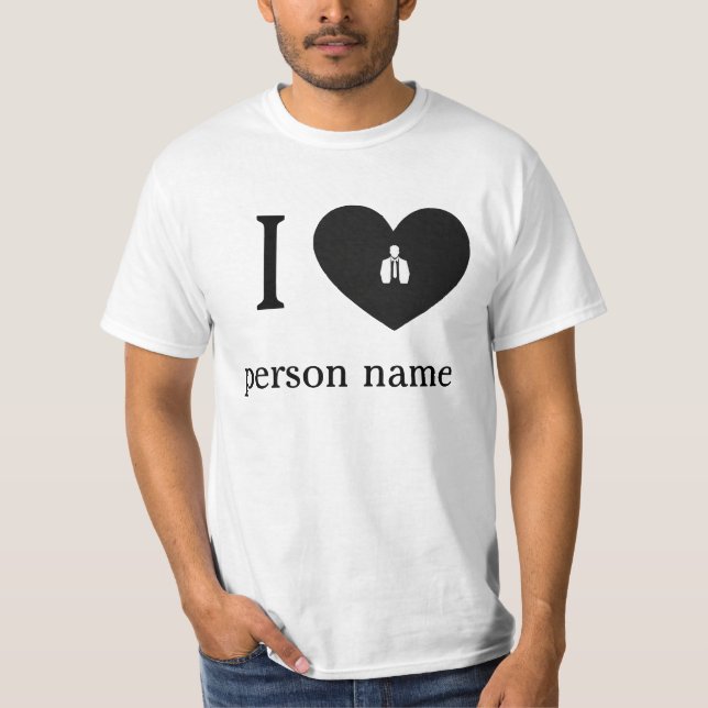 I Love My type Custom T-Shirt (Devant)