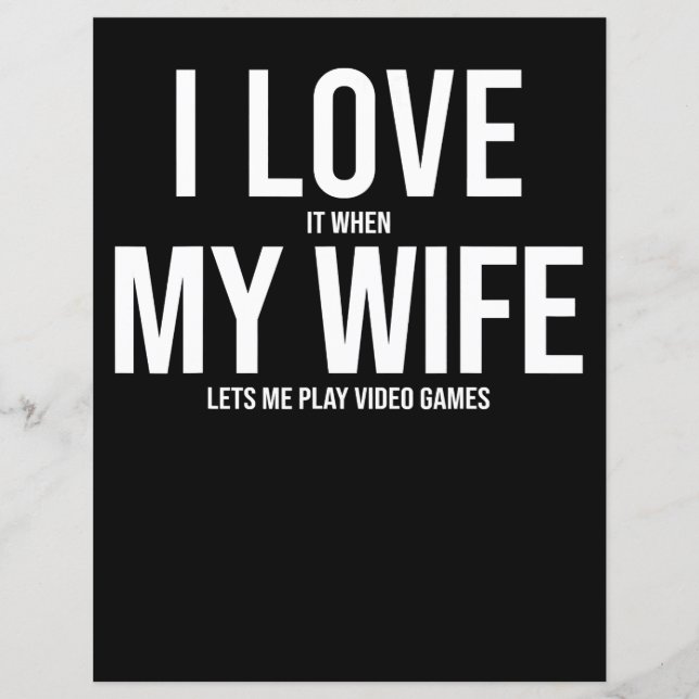 I Love My Wife Funny Art Don (Devant)