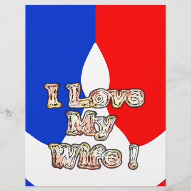 "I Love My Wife" Imprimer (Devant)