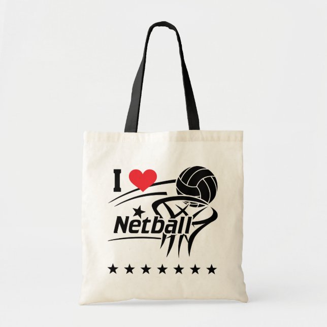 I Love Netball Sac fourre-tout (Devant)